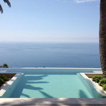 Pool with a view on the Mediterranean Sea