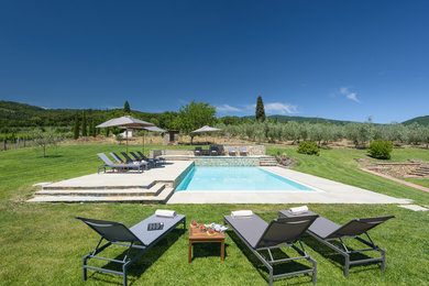 Rural swimming pool in Florence.