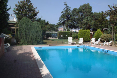 Modern swimming pool in Naples.