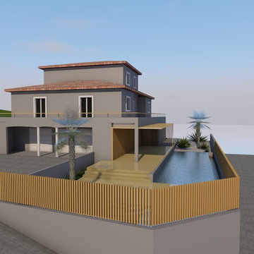 Aménagement paysager - création d'une piscine