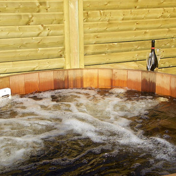Espace spa bois en Haute Savoie