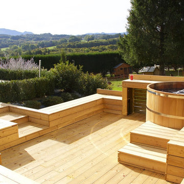Espace spa bois en Haute Savoie