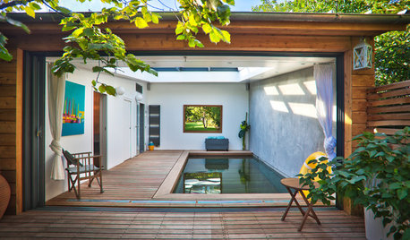 Terrasse de la Semaine : Petit espace et piscine à fond mobile