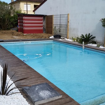 Jardin de ville - réintégrer la piscine
