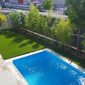 Jardin urbain sans accès et mini piscine (- 10m²)