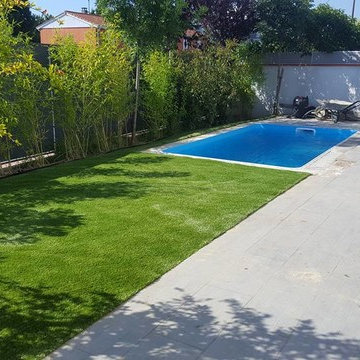 Jardin urbain sans accès et mini piscine (- 10m²)