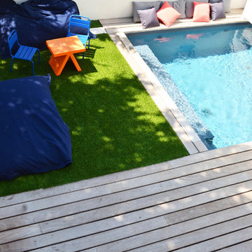 Petite terrasse avec piscine