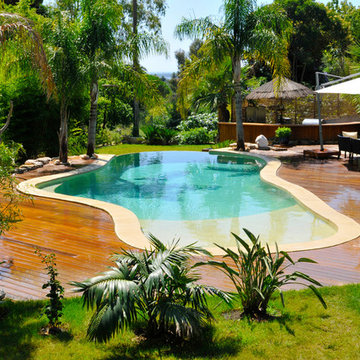 Piscines effet nature