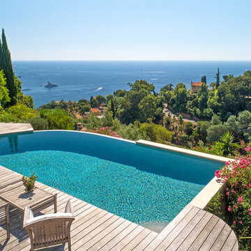 Réalisation d'une piscine à débordement dans les Alpes-maritimes