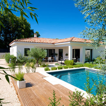 Une villa en L, de plain pied
