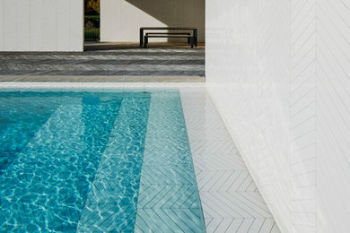 Design ideas for a contemporary swimming pool in Stockholm.