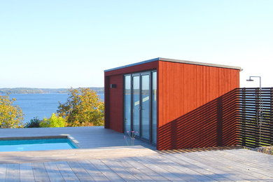 Design ideas for a modern swimming pool in Stockholm.