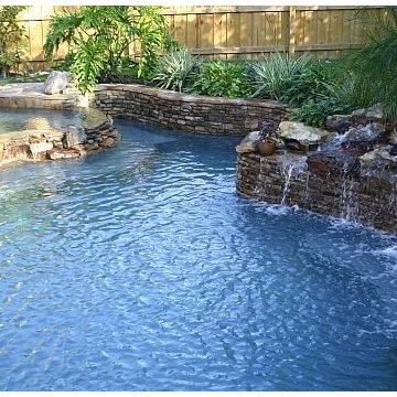 142 - Tropical Oasis with a Stone Waterfall