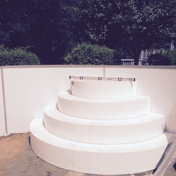 16 x 28 x 52 Above Ground Radiant Pool with built in steps