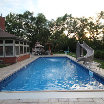 18 x 44 Rectangle with Coverstar Automatic Pool Cover (Orland Park 2011)