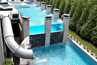 Example of a huge pool design in New York