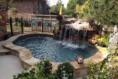 Inspiration for a coastal pool remodel in Oklahoma City