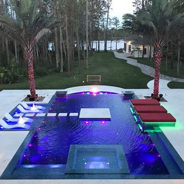 367 - Luxurious Pool with Fire Balls and Infinity Edge