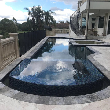 374 - Custom Pool with Built in Lounge and Spa