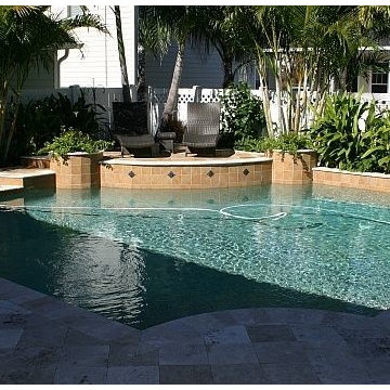 59 - Tuscany Pool with a Travertine Deck