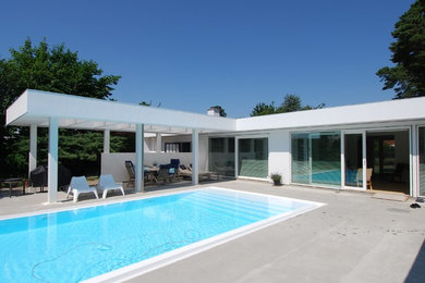 60´er villa forvandlet til moderne poolhouse