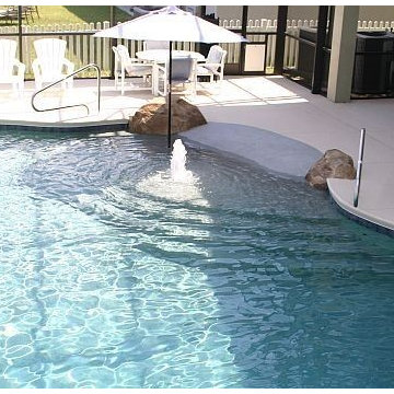 86 - Freeform Pool with Stone Water Slide and Waterfall