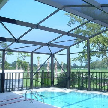 A-Frame Style Pool Screen Enclosure