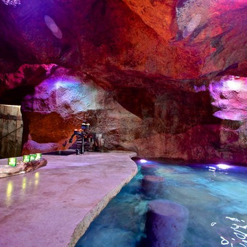 A Rustic Mine-Themed Pool & Grotto in Oklahoma