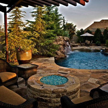 A Small Oklahoma Backyard Receives A Private Pool and Oasis