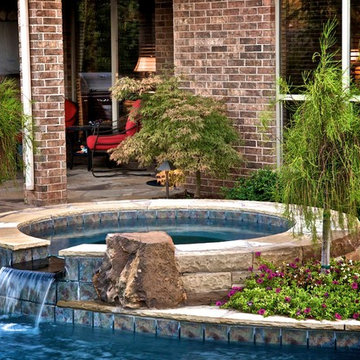 A Small Oklahoma Backyard Receives A Private Pool and Oasis