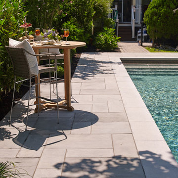 Pool Patio with Grey Slabs