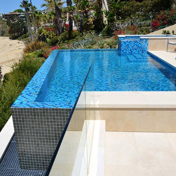 All Glass Tile Pool, Laguna Beach,CA