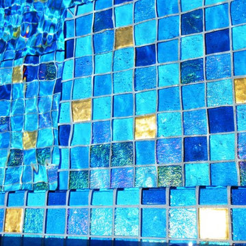 All Glass Tile Pool, Laguna Beach,CA