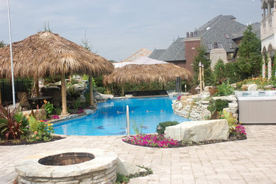 Inspiration for a coastal pool remodel in Chicago
