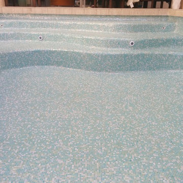All Tile Interior Finish swimming pool renovation