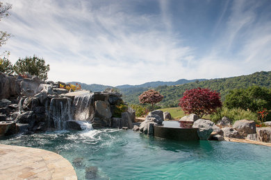 Example of a mountain style pool design in San Francisco