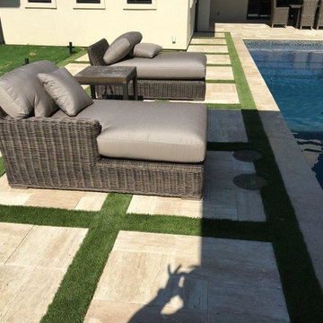 Artificial Grass Pool Landscaping