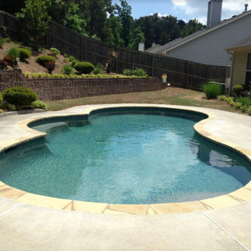 Atlanta Metro Custom Pool Renovations - Caribbean Blue PebbleTec