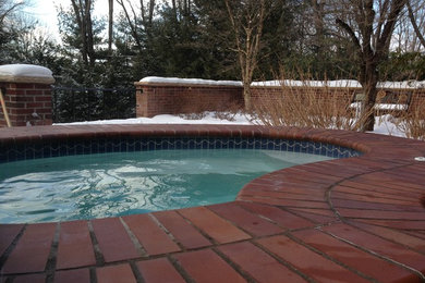 Attached Spa open in winter - Saddle River, NJ