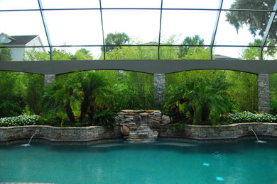 Foto på en tropisk pool