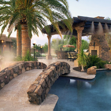 Award Winning Pool Featuring Appalachian Field Stone Siding - Coronado Stone