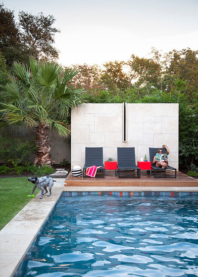 Contemporary Pool by Ryann Ford Photography