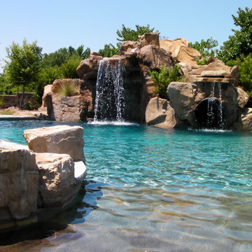 Backyard pool resort