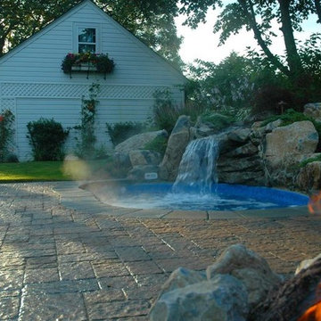 Backyard "Spool" with Waterfall