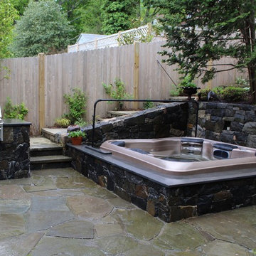 Backyard with Hot Tub (Hastings-On-Hudson, NY)
