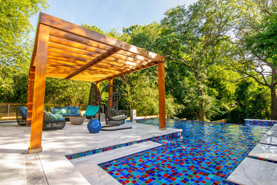 Example of a minimalist pool design in Raleigh