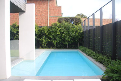 Modern swimming pool in Melbourne.