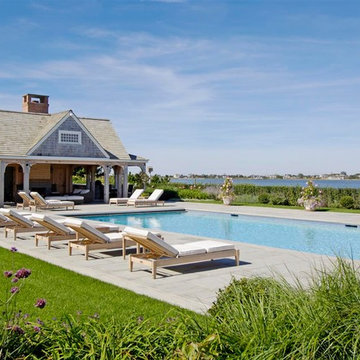 Bayfront Hamptons Pool House