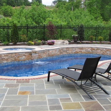 Bluestone pool and outdoor room