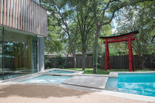 Midcentury Pool by Webber + Studio, Architects